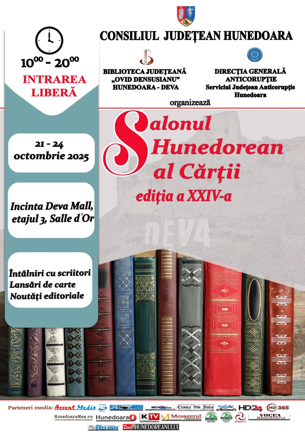 Salonul Hunedorean al Cărții – ediția a XXIV-a, la Deva