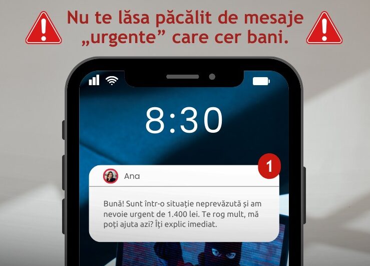 NU te lăsa păcălit de mesaje „urgente”!