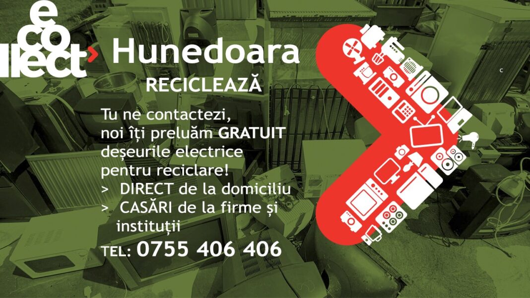 Joi, 5 martie, campanie de colectare a deșeurilor electrice la Hunedoara
