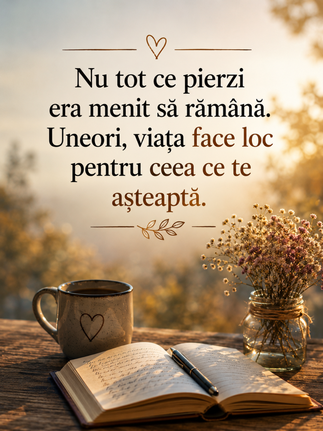 Citatul zilei: „Nu tot ce pierzi era menit să rămână. Uneori, viața face loc pentru ceea ce te așteaptă.”