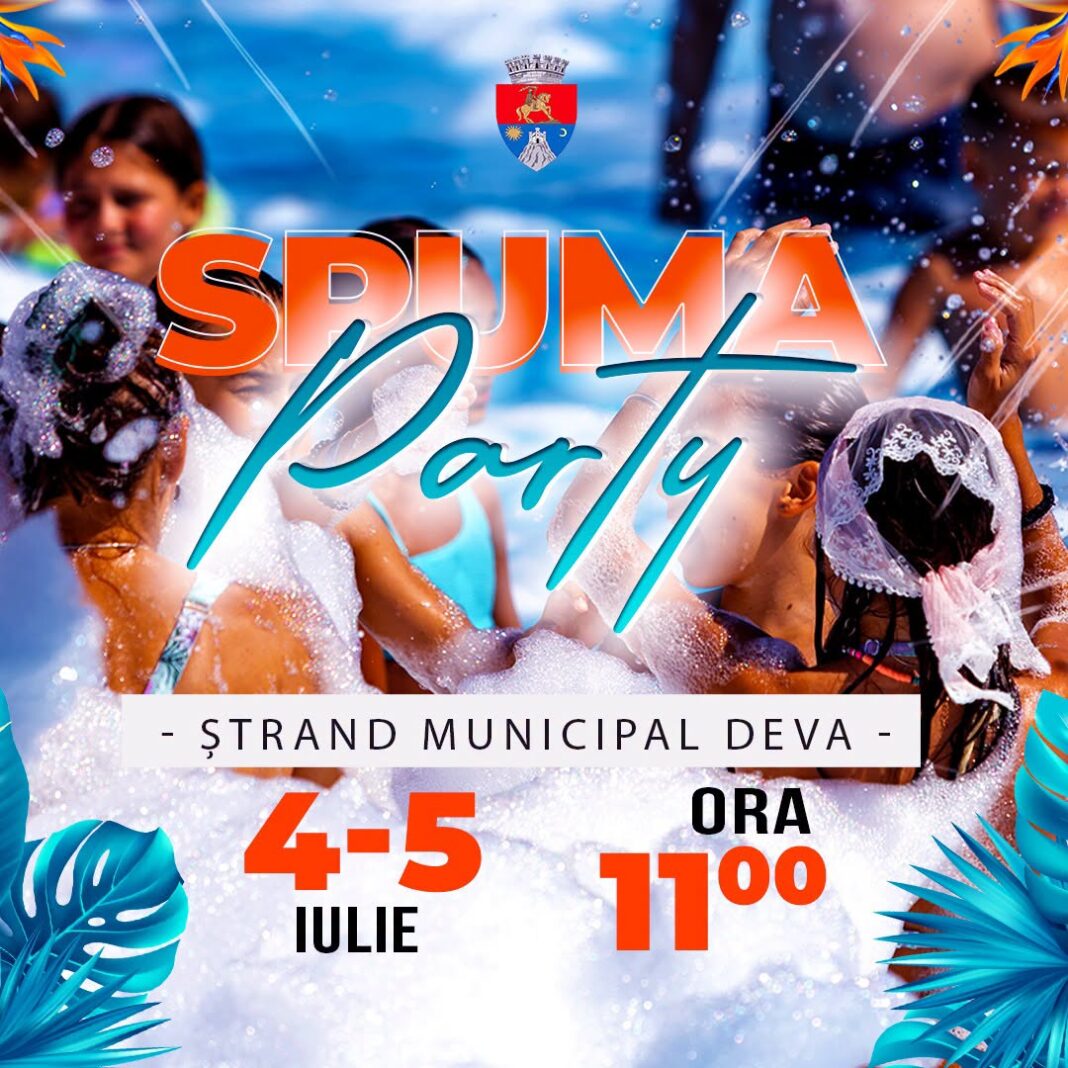 WEEKENDUL ÎNCEPE CU SPUMĂ, MUZICĂ ȘI DISTRACȚIE LA ȘTRANDUL MUNICIPAL DEVA!