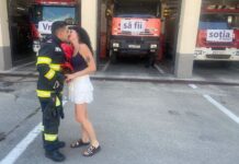 Mari emoții în fața Detașamentului de pompieri Deva