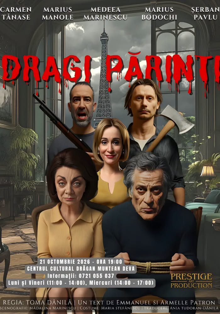 Atunci când familia perfectă începe să se destrame: „Dragi Părinți”, un spectacol de excepție la Deva