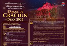 PRIMĂRIA MUNICIPIULUI DEVA PRELUNGEȘTE TERMENUL DE DEPUNERE A CERERILOR PENTRU COMERCIANȚII INTERESAȚI SĂ PARTICIPE LA TÂRGUL DE CRĂCIUN DEVA 2026