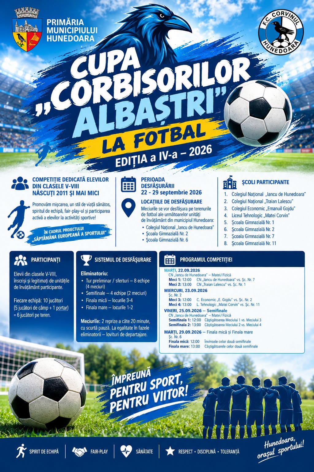Începe Săptămâna Europeană a Sportului, la Hunedoara
