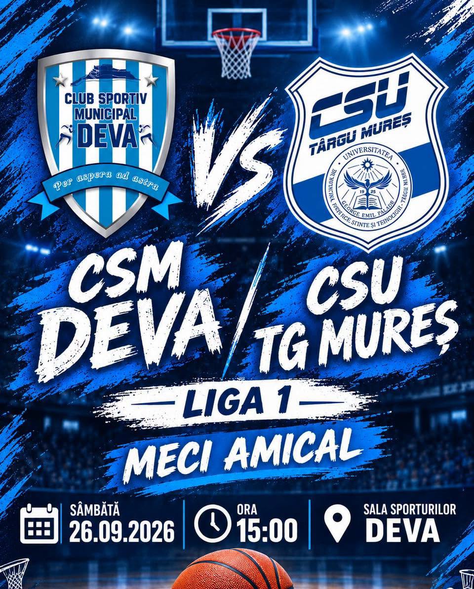 Meci amical de baschet la Deva!