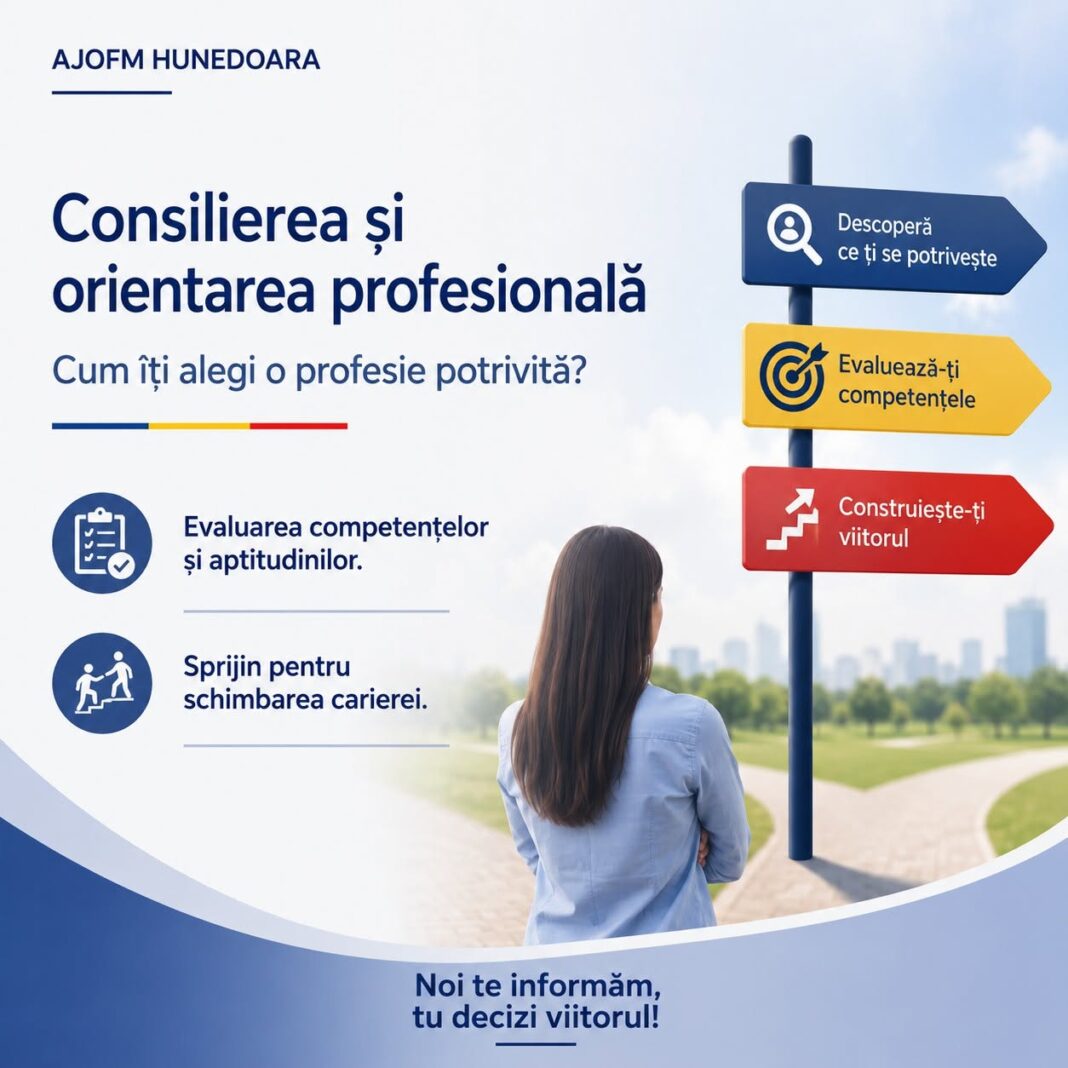 Alegerea unei profesii sau schimbarea carierei poate reprezenta un pas important în viața profesională